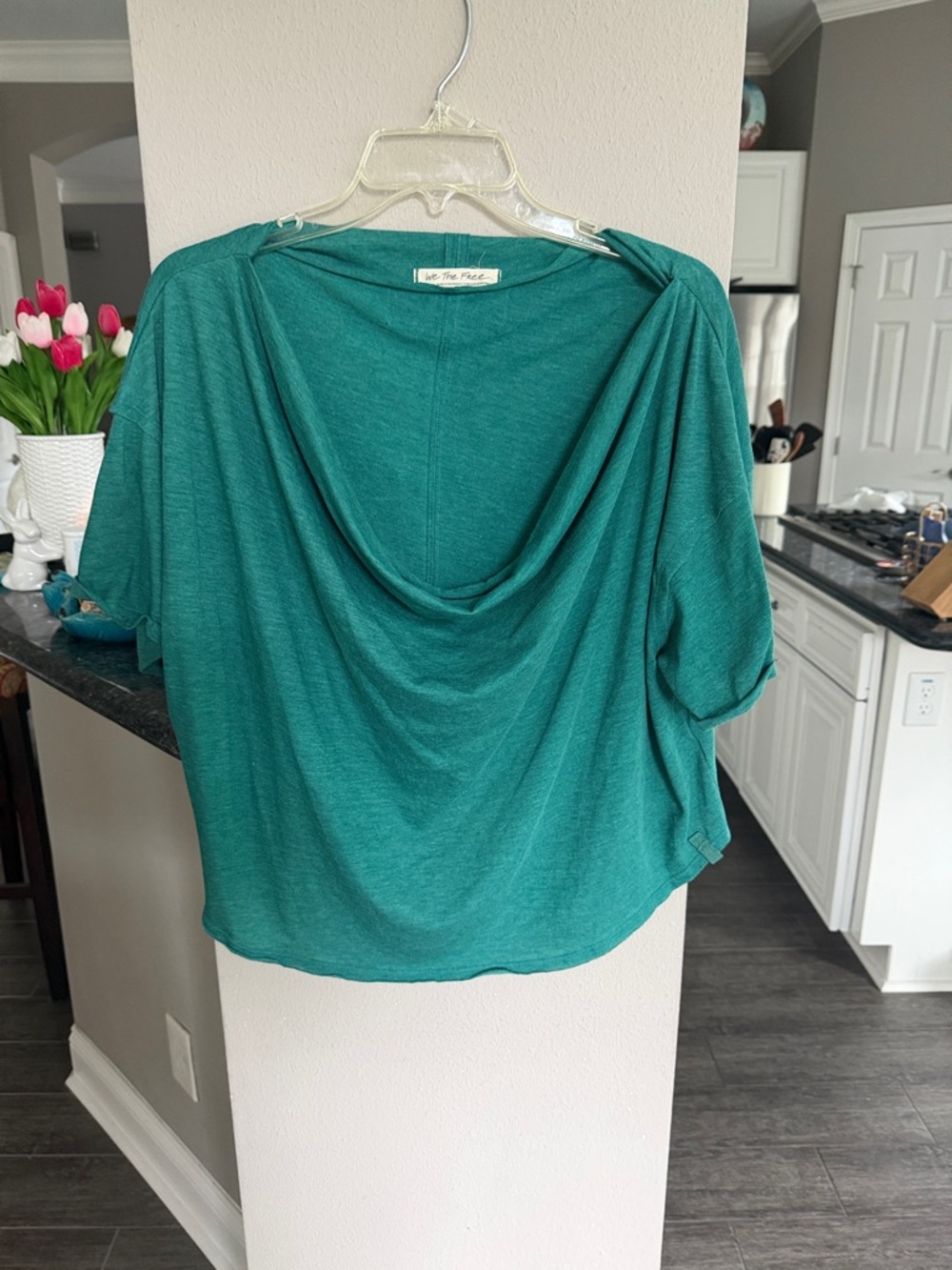 We the Free Free People GreenShort Sleeve Top